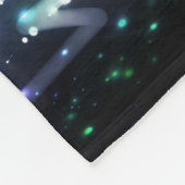 魂が導いてくれる（青） フリースブランケット (角)