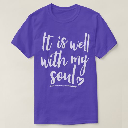 魂が白く染み込んでいる Tシャツ (デザイン正面)