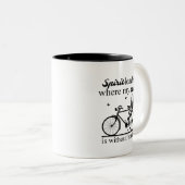 魂が私の信頼がない場所を導く縁どのは ツートーンマグカップ (正面右)