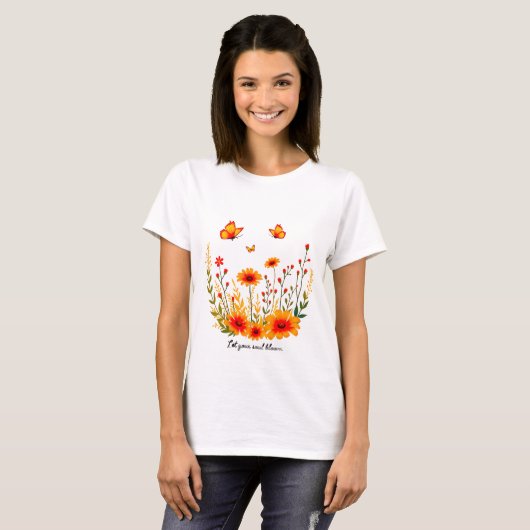 魂が開花する Tシャツ (正面フル)