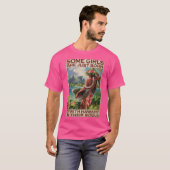 魂にハワイを持つ女の子もいる Tシャツ (正面フル)