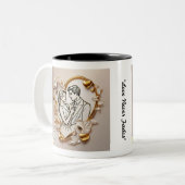 「魂に富むハート感情」 ツートーンマグカップ (正面左)