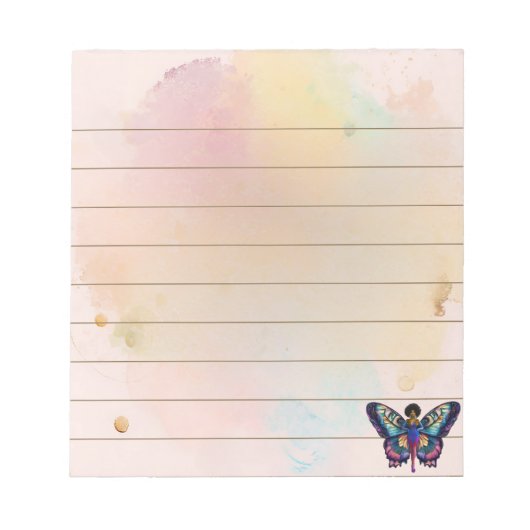 魂に満ちた蝶の効果 ノートパッド (正面)