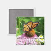 魂に甘いバイブルの蝶の花 マグネット (正面/裏面)