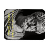 魂に考え写真は無い マグネット (横)