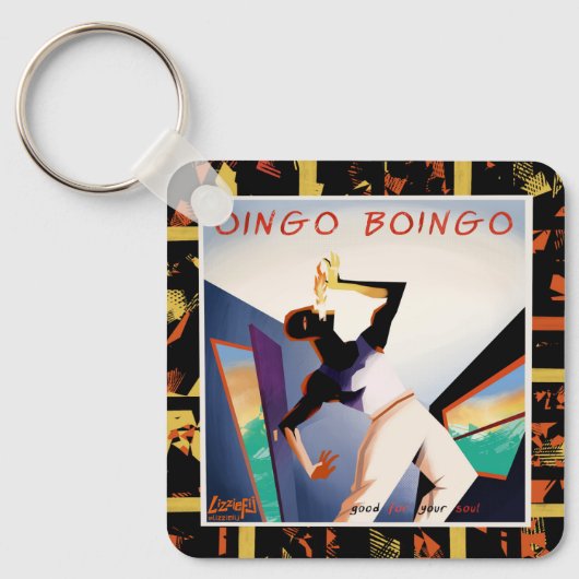 魂に良いOingo+Boingoのメタルキーチェーン キーホルダー (正面)