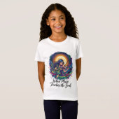 魂に響く音 – バイオリンアート Tシャツ (正面フル)