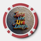 「魂のこもった生き生きとしたインスピレーション」 ポーカーチップ (裏面)