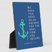 魂のためのいかり(ヘブル6:19) フォトプラーク (側面)