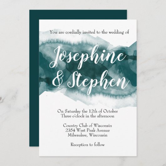 魂のための水 招待状 (正面/裏面)