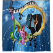 魂のための音楽 シャワーカーテン (正面)