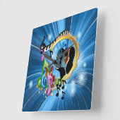 魂のための音楽 スクエア壁時計 (傾斜)