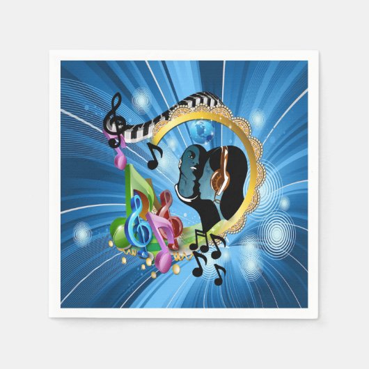 魂のための音楽 スタンダードカクテルナプキン (正面)