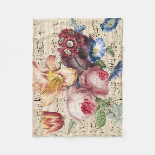 魂のための音楽 フリースブランケット (正面)