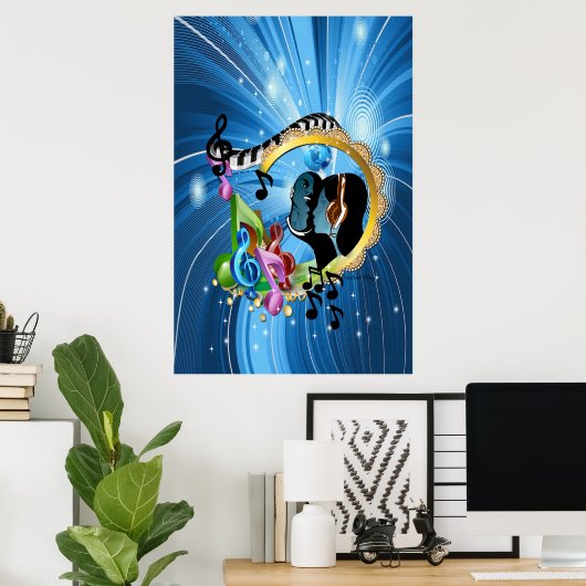 魂のための音楽 ポスター (ホームオフィス)