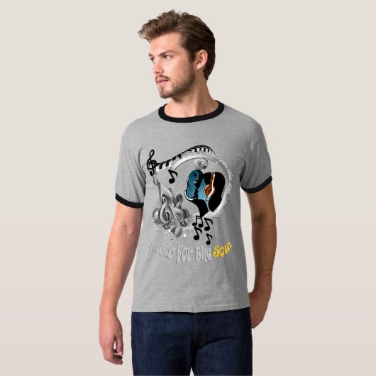 魂のための音楽 Tシャツ (正面フル)