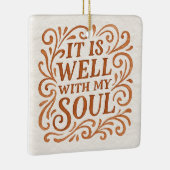 魂のタイポグラフィが好い セラミックオーナメント (右)