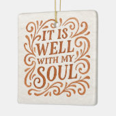 魂のタイポグラフィが好い セラミックオーナメント (左)