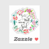 魂のフローラが好い シール (シート)