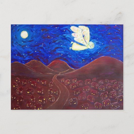 魂の世話をする天使のポストカード ポストカード (正面)