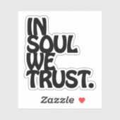 魂の中で我々は信頼する。 シール (シート)