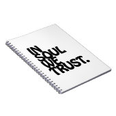 魂の中で我々は信頼する。 ノートブック (右側)