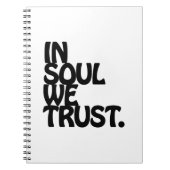 魂の中で我々は信頼する。 ノートブック (正面)