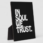 魂の中で我々は信頼する。 フォトプラーク (側面)