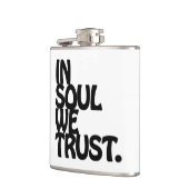 魂の中で我々は信頼する。 フラスク (左)