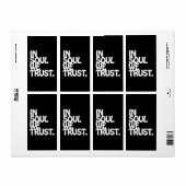 魂の中で我々は信頼する。 ラベル (フルシート)