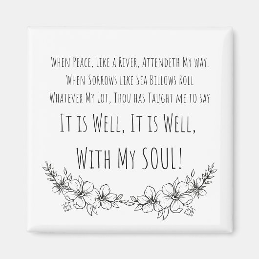 魂の入り具合が好い マグネット (正面)