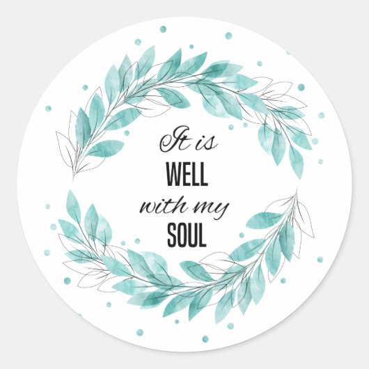 魂の入り具合が好い ラウンドシール (正面)