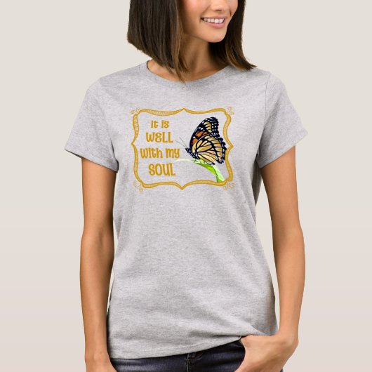 魂の入り具合が好い Tシャツ (正面)