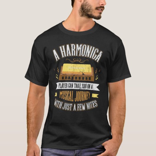 魂の多い最高傑作ヴィンテージハーモニカプレーヤー1 Tシャツ (正面)
