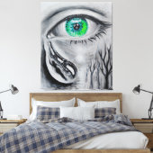 魂の失った涙 キャンバスプリント (インサイチュ (寝室))