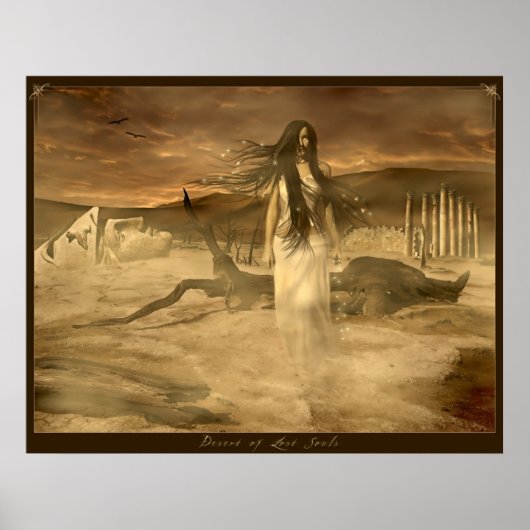 魂の失った砂漠 ポスター (正面)