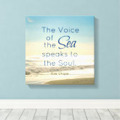 魂の引用文に海の話有名な声 キャンバスプリント (インサイチュ (ウッドフロア))