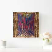 魂の影 スクエア壁時計 (ホーム)