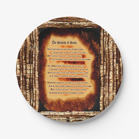 魂の影 ペーパープレート (正面)