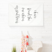 「魂の愛する者を見つけたぞ結婚」 横断幕 (インサイチュ)