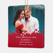 魂の愛する者を見つけた セラミックオーナメント (左)