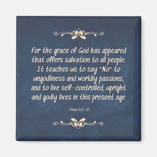 魂の果実 – 自己制御 マグネット (正面)