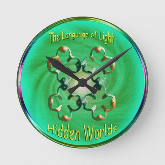 魂の特質を象徴するアートワーク ラウンド壁時計 (正面)