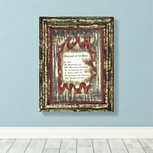 魂の病 キャンバスプリント (インサイチュ (ウッドフロア))