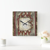 魂の病 スクエア壁時計 (ホーム)