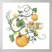 魂の秋の季節の引用文 – ポスター (正面)