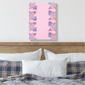 魂の絡み合い: 現代表現主義の版画 キャンバスプリント (インサイチュ (寝室))