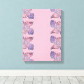 魂の絡み合い: 現代表現主義の版画 キャンバスプリント (インサイチュ (ウッドフロア))