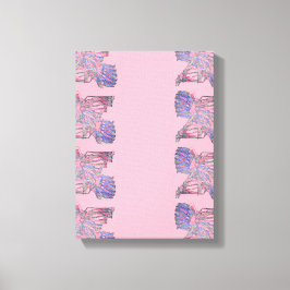 魂の絡み合い: 現代表現主義の版画 キャンバスプリント