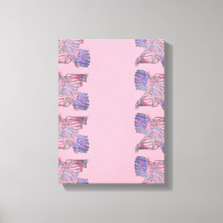 魂の絡み合い: 現代表現主義の版画 キャンバスプリント